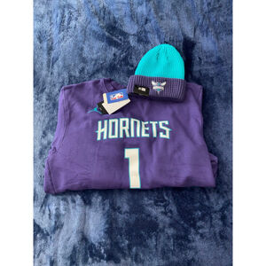 Charlotte Hornets Lamelo Ball Hoodie and Charlotte Hornets Beanie
